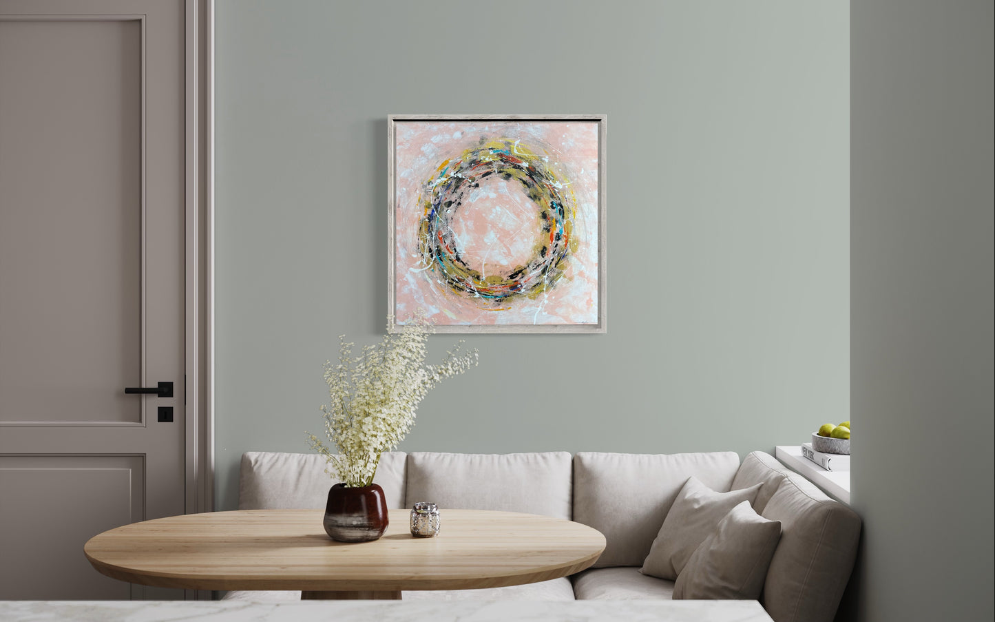 Golden Circle - Abstract Art