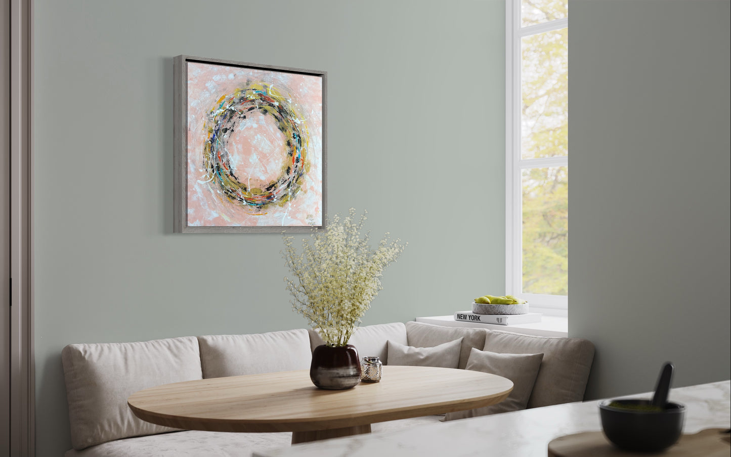 Golden Circle - Abstract Art
