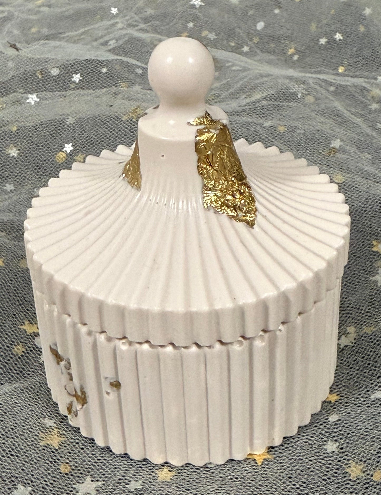 Handcrafted Jesmonite Tray, Jewelry Box & Lotus Bowl Set